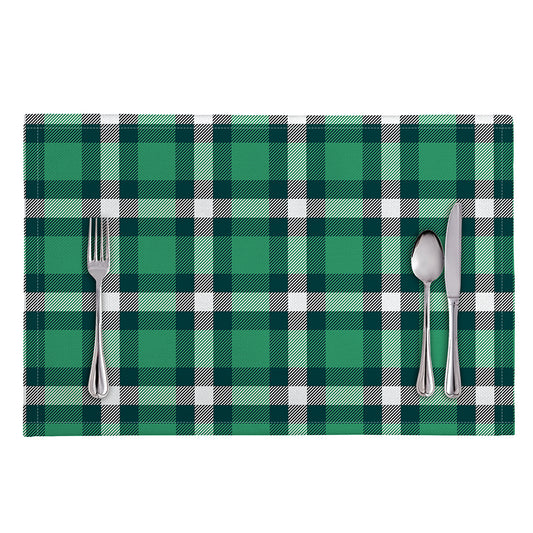 Irish St. Patrick's Day Plaid Print Placemat