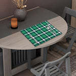 Irish St. Patrick's Day Plaid Print Placemat