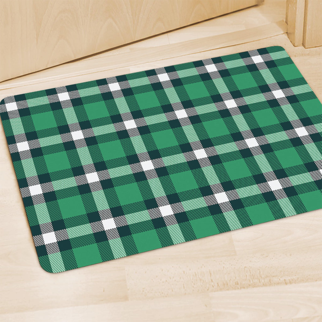 Irish St. Patrick's Day Plaid Print Polyester Doormat