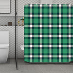 Irish St. Patrick's Day Plaid Print Polyester Shower Curtain