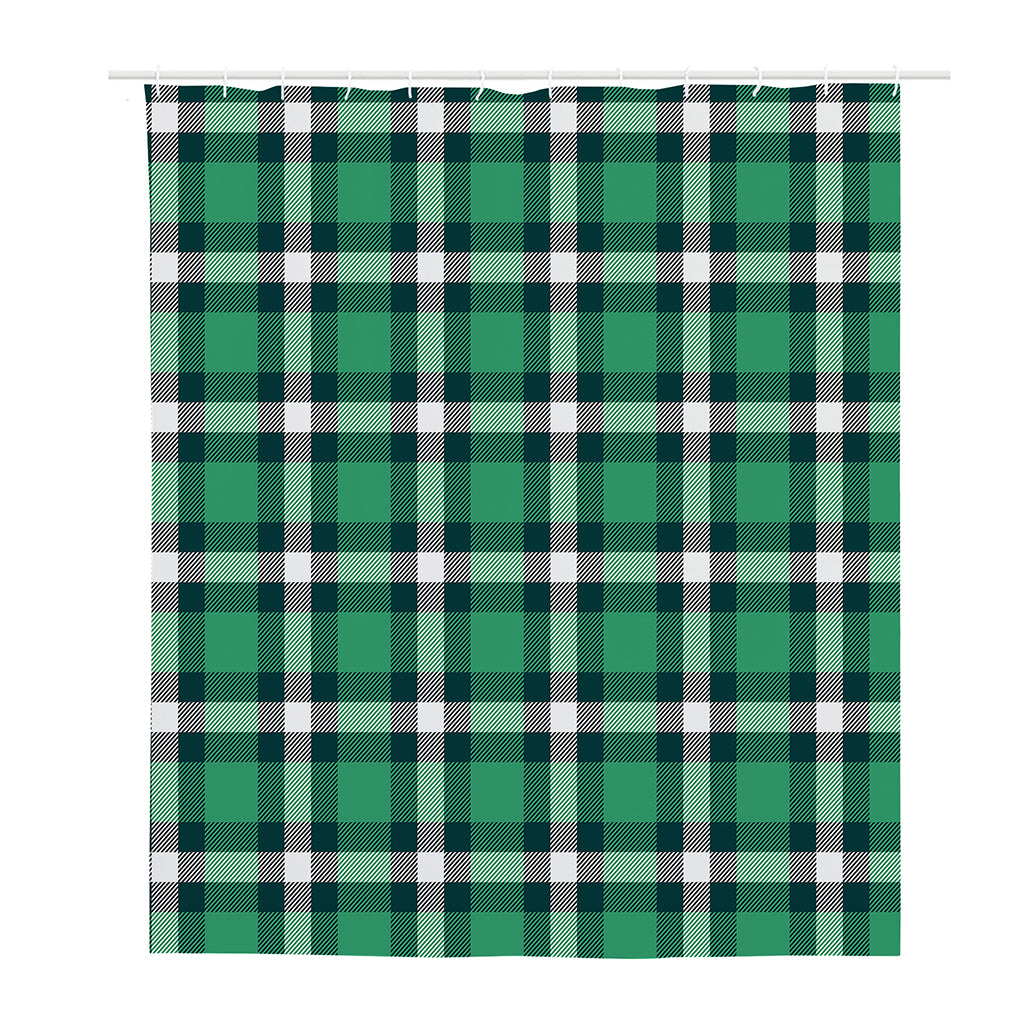 Irish St. Patrick's Day Plaid Print Polyester Shower Curtain