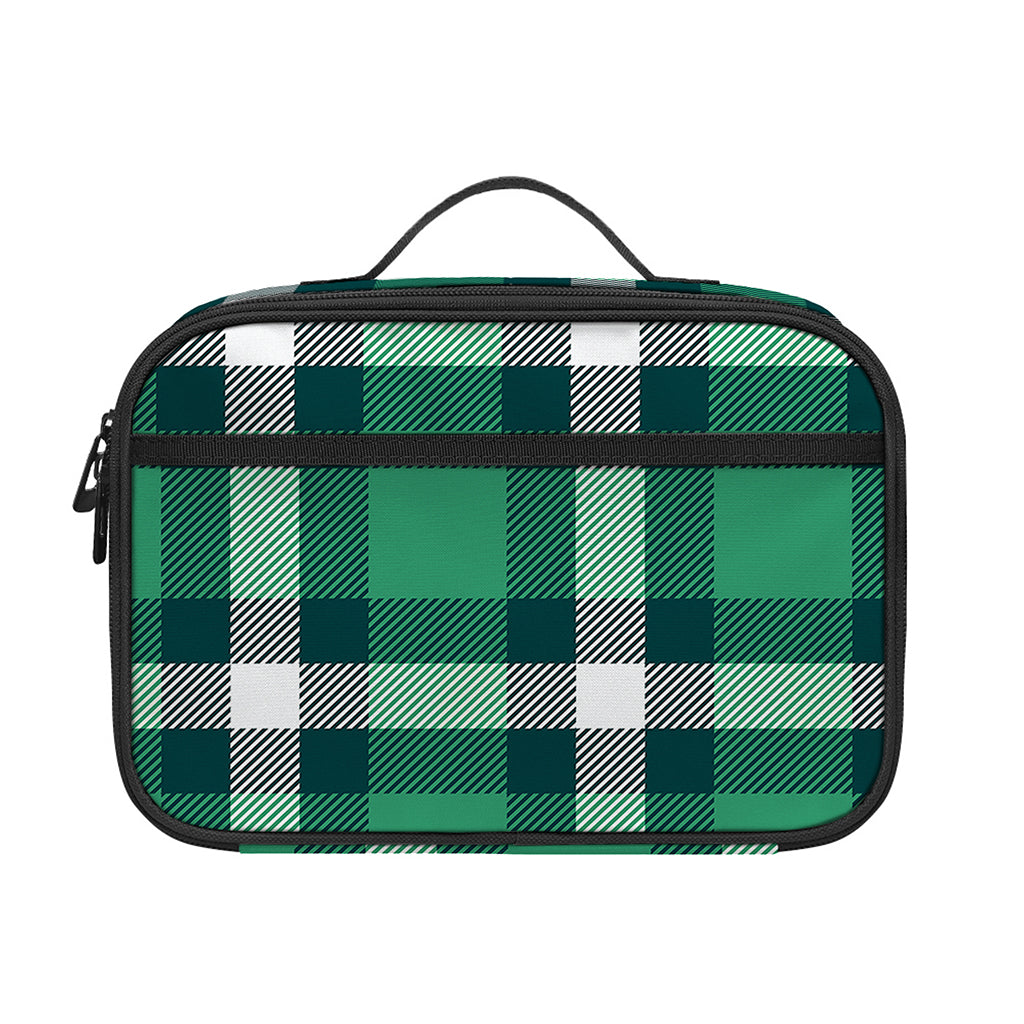 Irish St. Patrick's Day Plaid Print Portable Lunch Bag