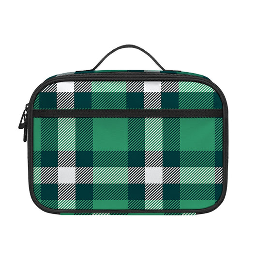 Irish St. Patrick's Day Plaid Print Portable Lunch Bag