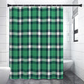 Irish St. Patrick's Day Plaid Print Premium Shower Curtain