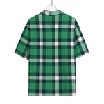 Irish St. Patrick's Day Plaid Print Rayon Hawaiian Shirt