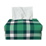 Irish St. Patrick's Day Plaid Print Rectangle Tissue Box Cover