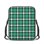 Irish St. Patrick's Day Plaid Print Rectangular Crossbody Bag