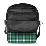 Irish St. Patrick's Day Plaid Print Rectangular Crossbody Bag