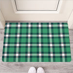 Irish St. Patrick's Day Plaid Print Rubber Doormat