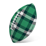 Irish St. Patrick's Day Plaid Print Rugby Ball