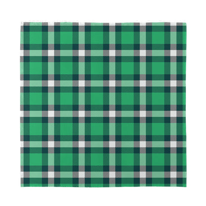 Irish St. Patrick's Day Plaid Print Silk Bandana