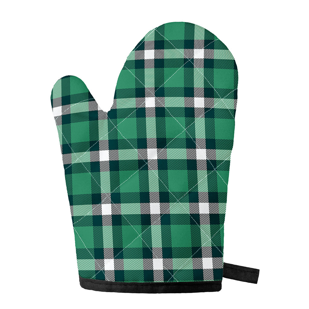 Irish St. Patrick's Day Plaid Print Single Oven Mitt