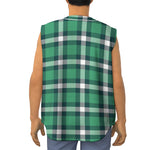 Irish St. Patrick's Day Plaid Print Sleeveless Baseball Jersey