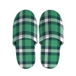 Irish St. Patrick's Day Plaid Print Slippers