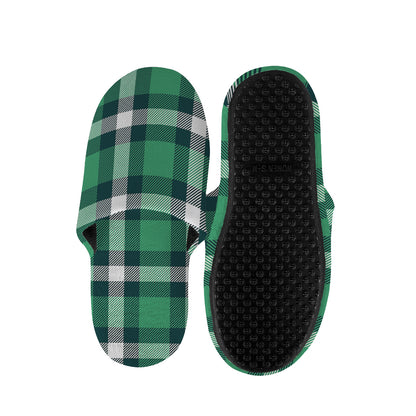 Irish St. Patrick's Day Plaid Print Slippers