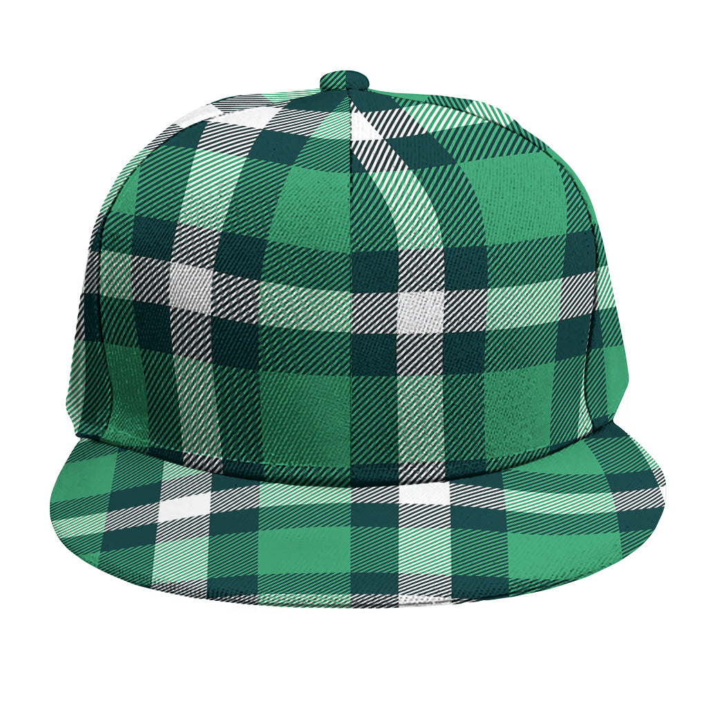 Irish St. Patrick's Day Plaid Print Snapback Cap