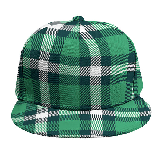 Irish St. Patrick's Day Plaid Print Snapback Cap