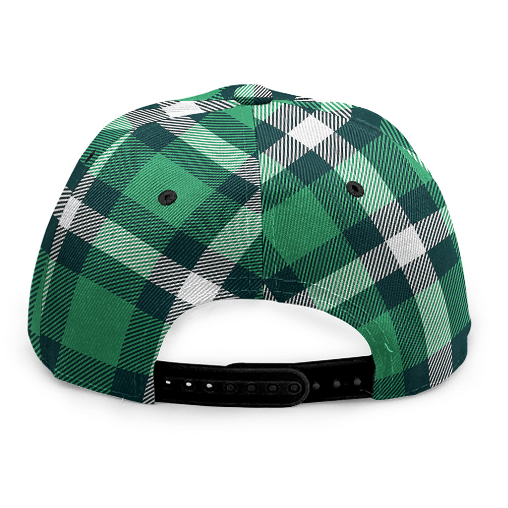 Irish St. Patrick's Day Plaid Print Snapback Cap