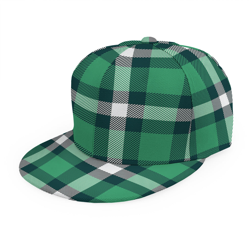 Irish St. Patrick's Day Plaid Print Snapback Cap