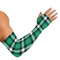 Irish St. Patrick's Day Plaid Print Sun Protection Arm Sleeves