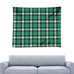 Irish St. Patrick's Day Plaid Print Tapestry