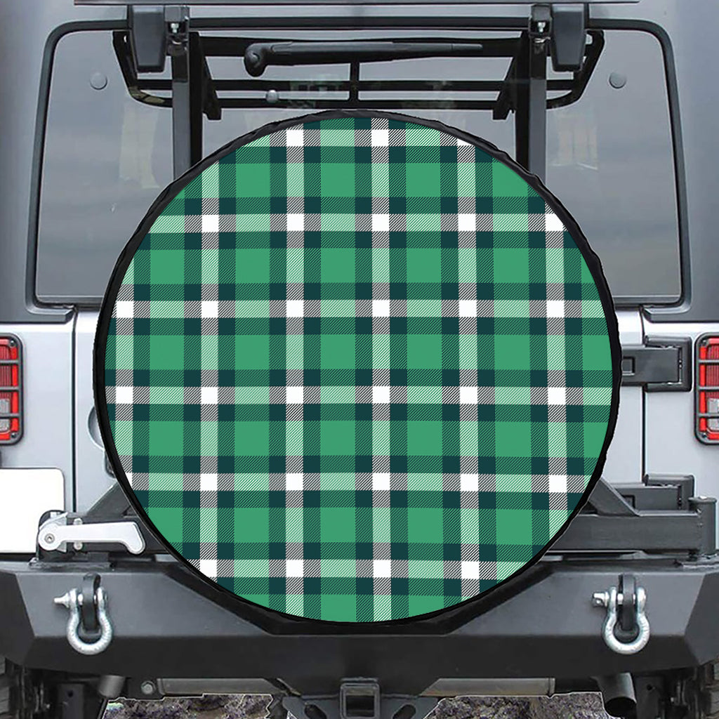 Irish St. Patrick's Day Plaid Print Tire Cover