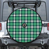 Irish St. Patrick's Day Plaid Print Tire Cover With Camera Hole