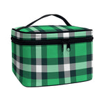 Irish St. Patrick's Day Plaid Print Travel Makeup Bag