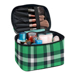Irish St. Patrick's Day Plaid Print Travel Makeup Bag