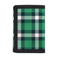 Irish St. Patrick's Day Plaid Print Trifold Wallet