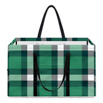 Irish St. Patrick's Day Plaid Print Utility Tote Bag