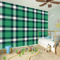Irish St. Patrick's Day Plaid Print Wall Sticker
