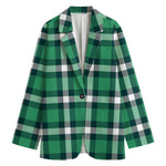 Irish St. Patrick's Day Plaid Print Women's Blazer