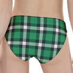 Irish St. Patrick's Day Plaid Print Women's Panties