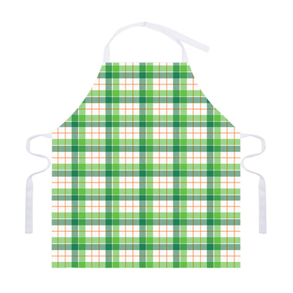 Irish St. Patrick's Day Tartan Print Adjustable Apron