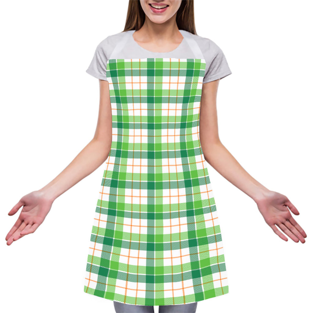 Irish St. Patrick's Day Tartan Print Adjustable Apron
