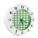 Irish St. Patrick's Day Tartan Print Alarm Clock