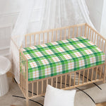 Irish St. Patrick's Day Tartan Print Baby Crib Sheet