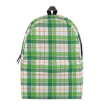 Irish St. Patrick's Day Tartan Print Backpack