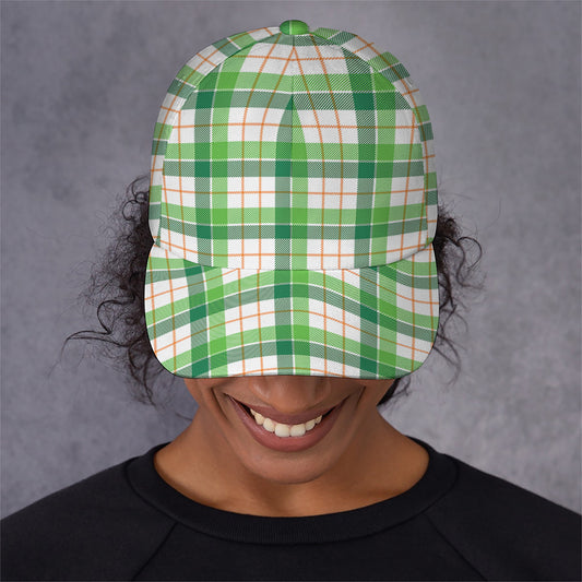 Irish St. Patrick's Day Tartan Print Baseball Cap