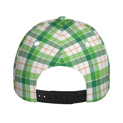 Irish St. Patrick's Day Tartan Print Baseball Cap