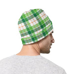 Irish St. Patrick's Day Tartan Print Beanie