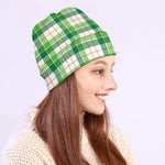 Irish St. Patrick's Day Tartan Print Beanie