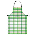 Irish St. Patrick's Day Tartan Print Bib Apron With Pocket