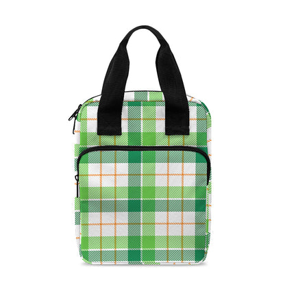 Irish St. Patrick's Day Tartan Print Bible Tote Bag