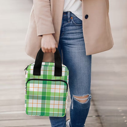 Irish St. Patrick's Day Tartan Print Bible Tote Bag