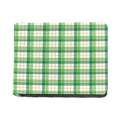 Irish St. Patrick's Day Tartan Print Bifold Wallet