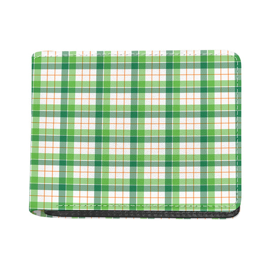 Irish St. Patrick's Day Tartan Print Bifold Wallet