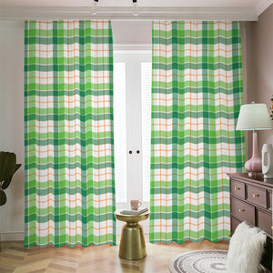 Irish St. Patrick's Day Tartan Print Blackout Pencil Pleat Curtains