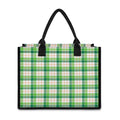 Irish St. Patrick's Day Tartan Print Canvas Tote Bag